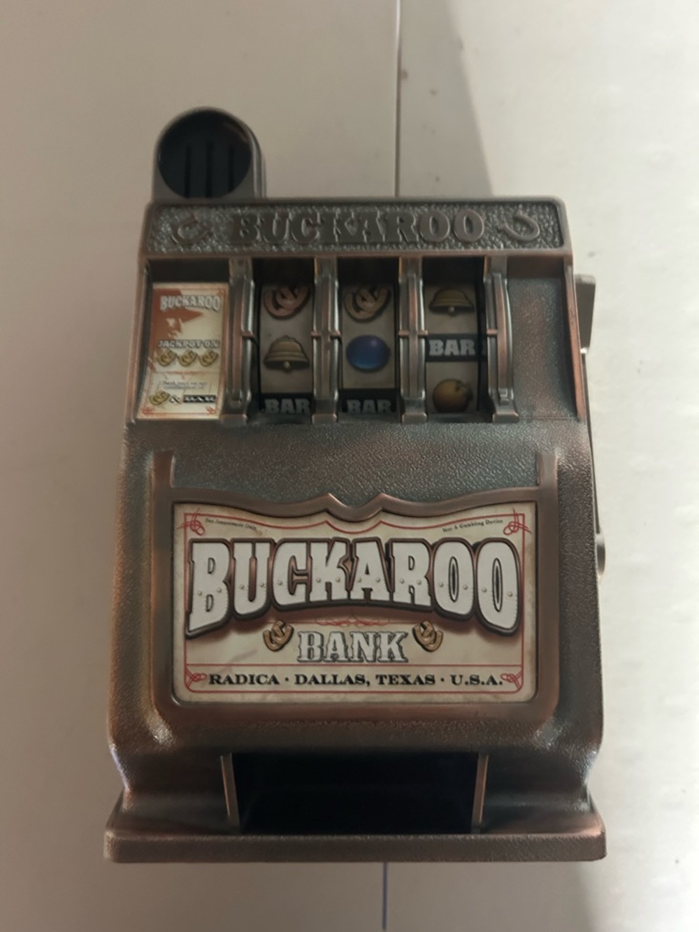 Buckaroo Bank Coin Bank - Picture 2 of 4